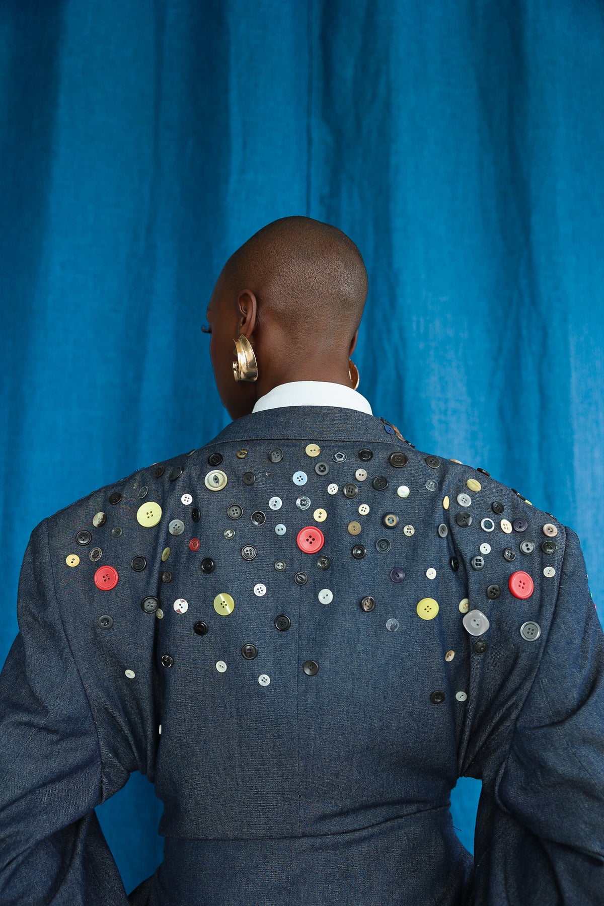 KOVA button over-sized blazer.