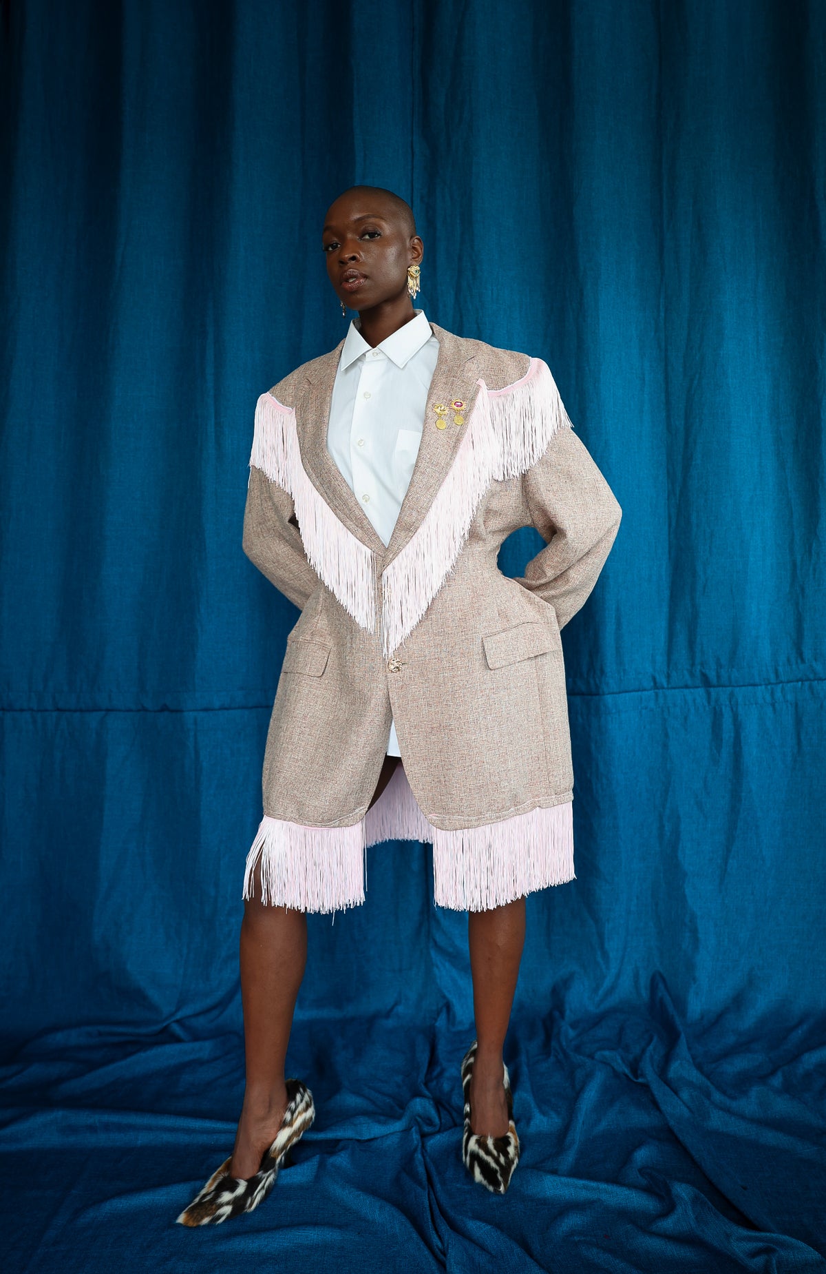 VANA fringe blazer.