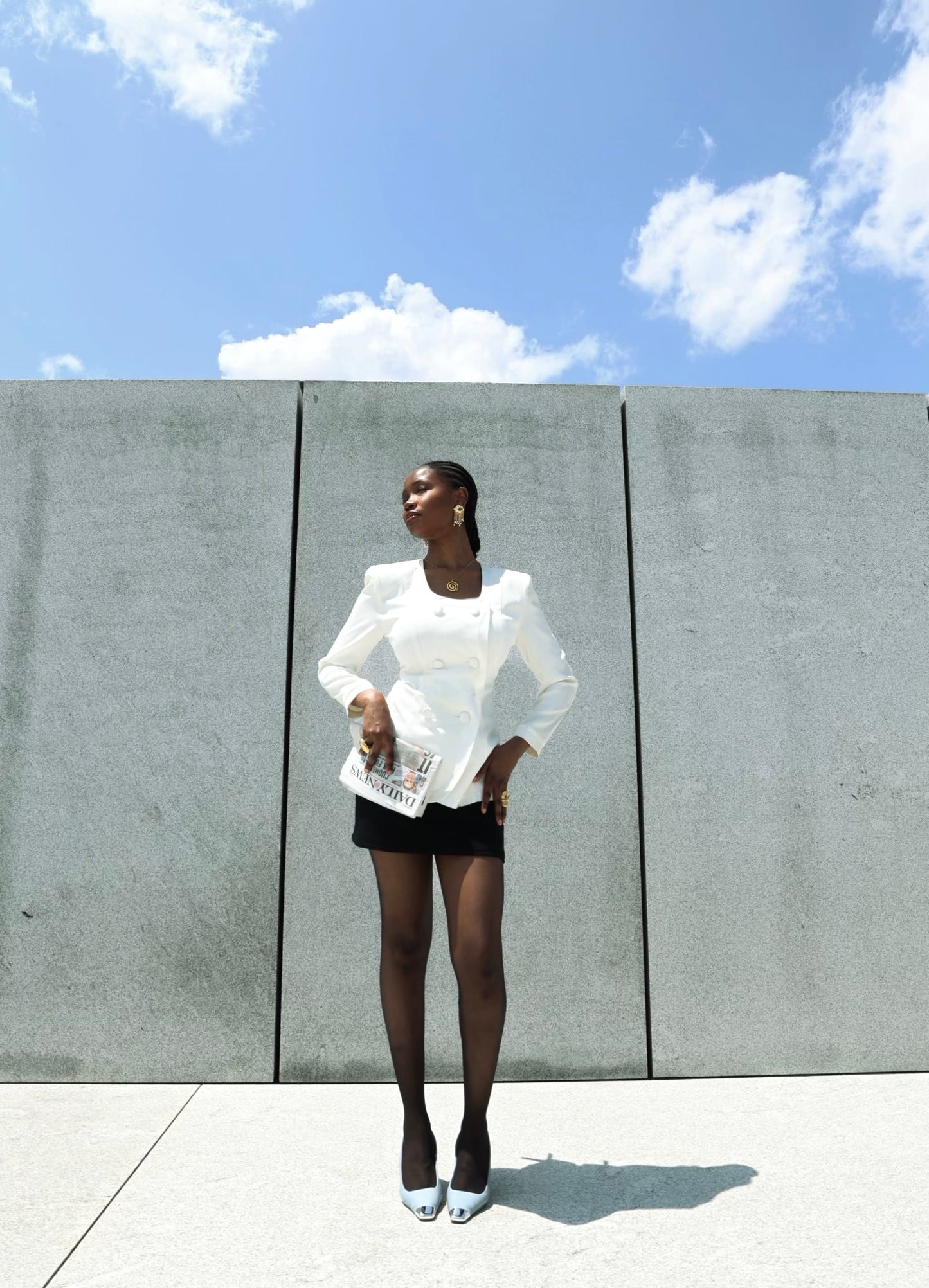 Luna mini skirt suit set